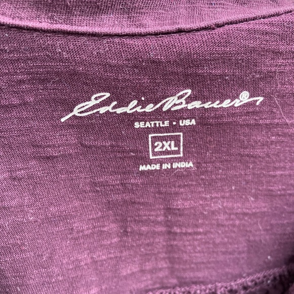 Women’s jersey knit tunic top in deep purple..size2xl - Picture 4 of 5